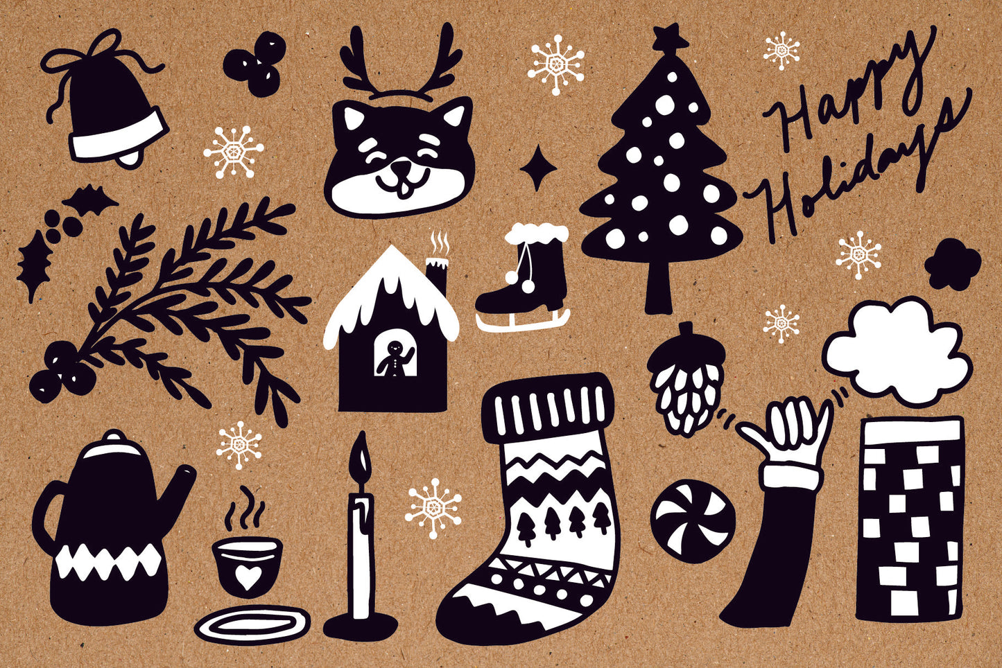 Black and White Christmas