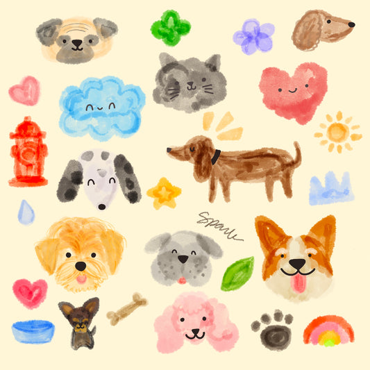 Blotchy Furry Friends