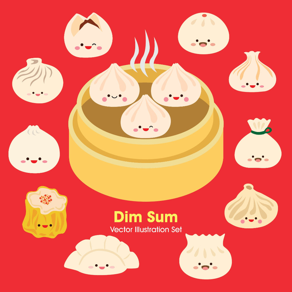 Dim Sum Illustration Set