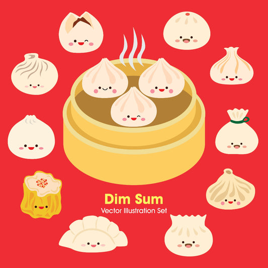 Dim Sum Illustration Set