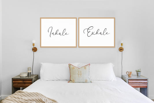 Inhale Exhale Namaste Wall Art Digital Download