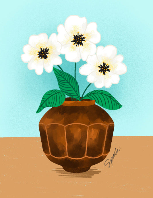 Korean Honey Jar Flower Vase