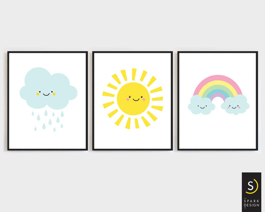 Sunshine After the Rain Wall Art Set - Digital Download