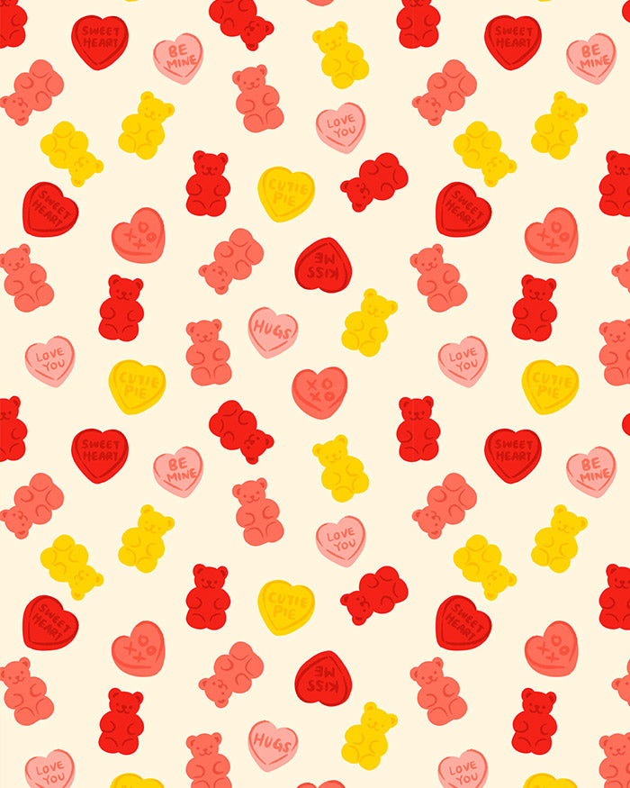 Gummy Bears And Sweet Hearts