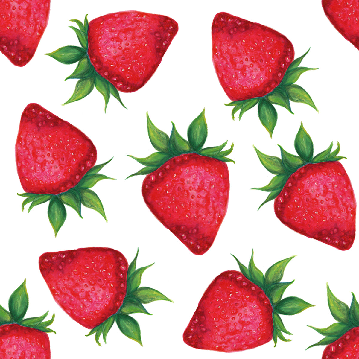 Summer Strawberry Seamless Pattern
