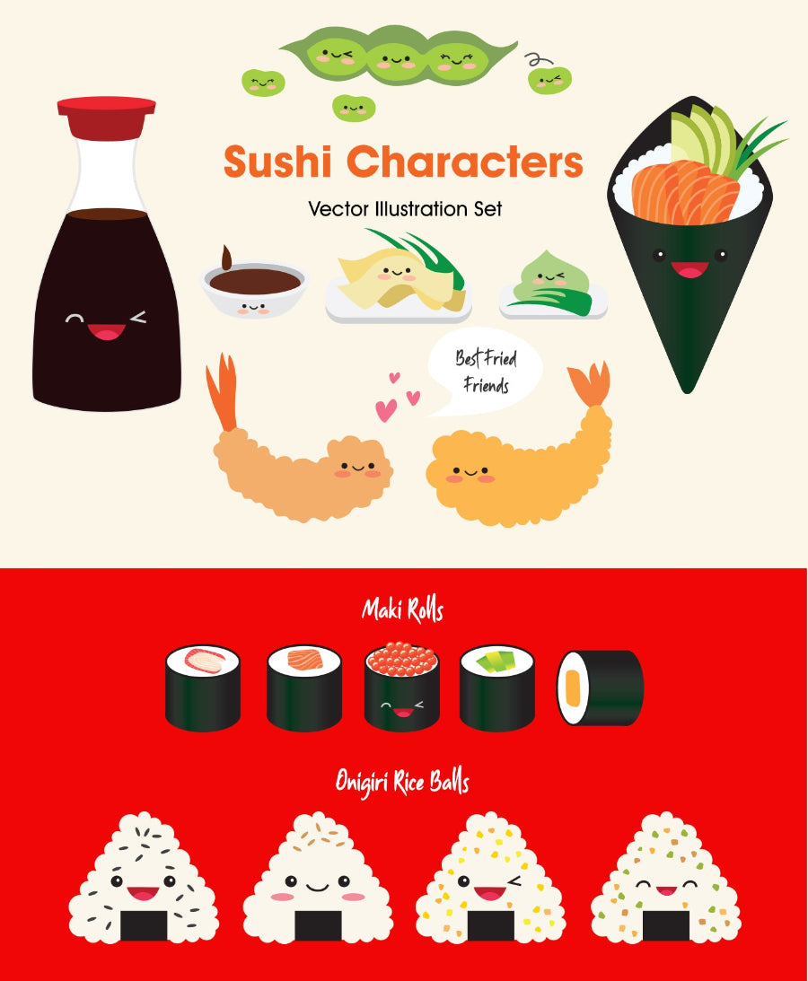 Sushi Characters