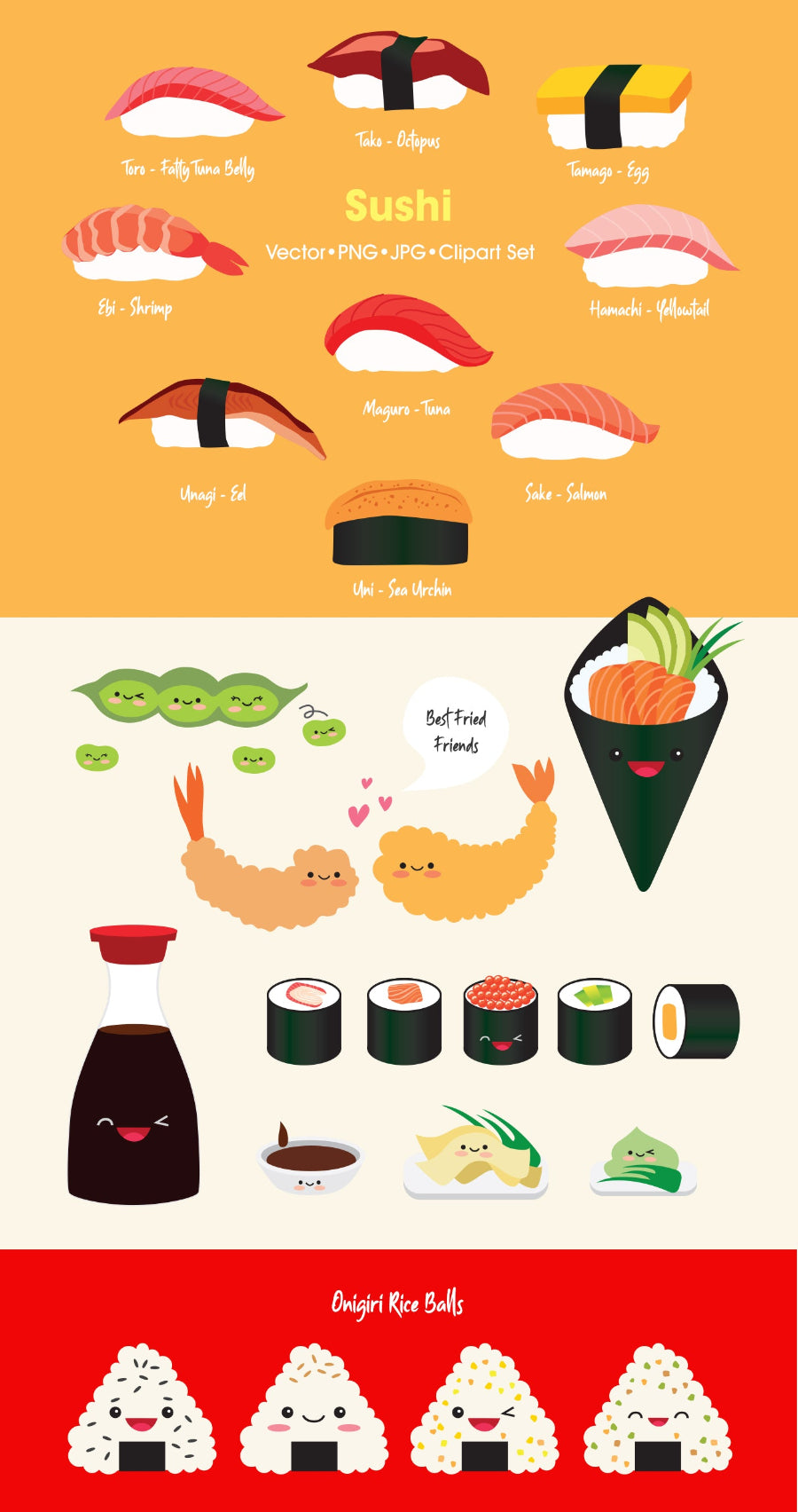 Sushi Characters